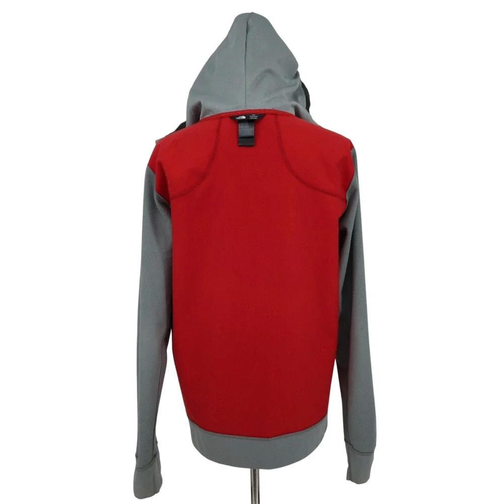The North Face Jacket Mens Medium Gray Full Zip Hood Pockets Mountain Athletics
